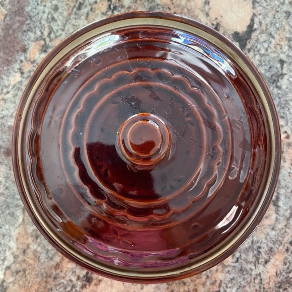 Vintage Marcrest Stoneware Ovenproof Bowl with Lid - Picture 2 of 4